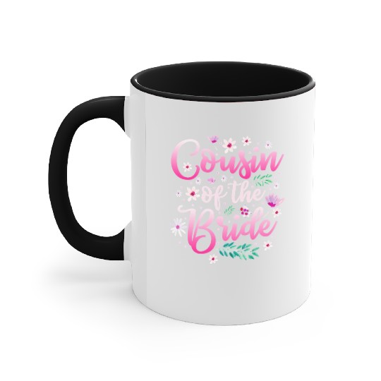 Cousin Of The Bride Accent Mugs