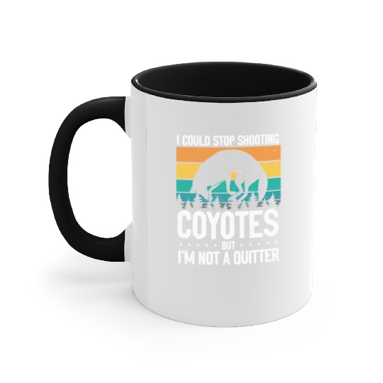 Coyote Trapping Coyote Hunting Yote Hunting Gift Accent Mugs