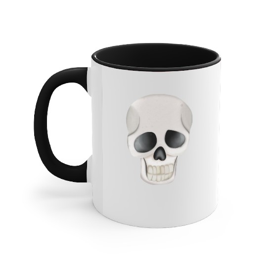 Happy Halloween Skull Accent Mugs