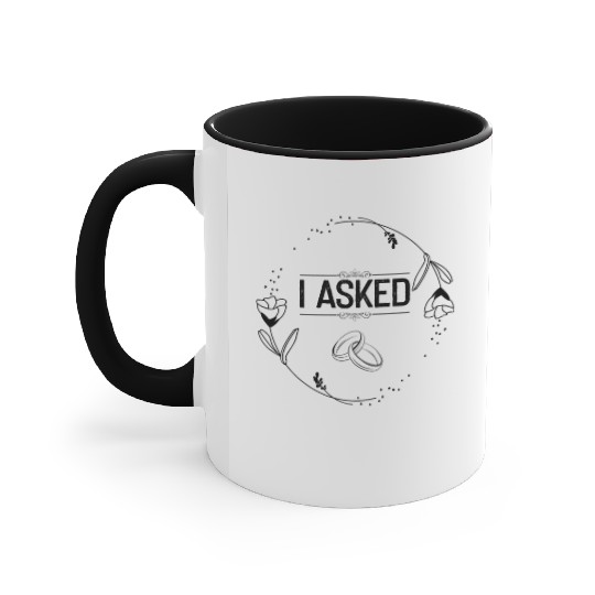 Hilarious Boyfriend Proposal Celebrations Accent Mugs