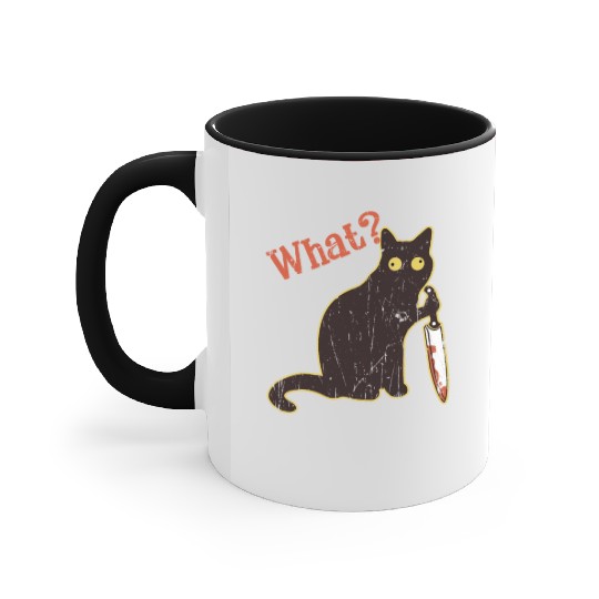 What - cat owner Accent Mugs