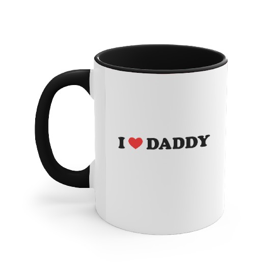 I Love Daddy Accent Mugs