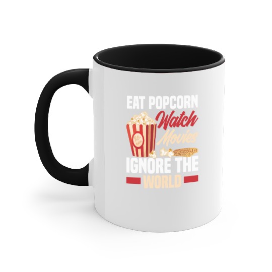 Film Popcorn Cinema Accent Mugs