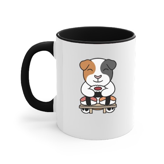 Sushi Lover Guinea Pig Accent Mugs