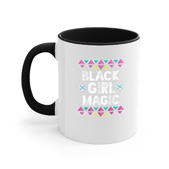 Black Girl Magic Melanin Pride Accent Mugs