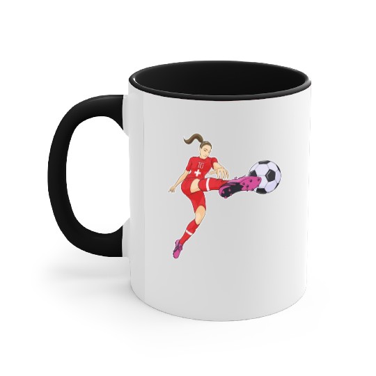 Swiss National Soccer Team I Football Switzerland Accent Mugs