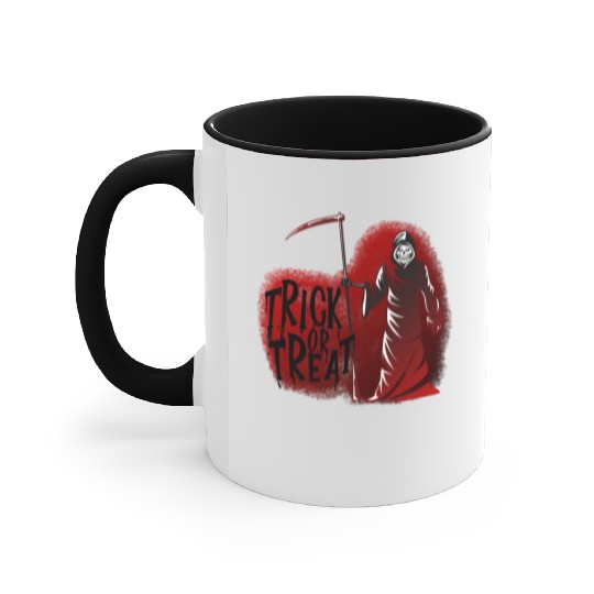 Grim Reaper Trick or Treat Accent Mugs