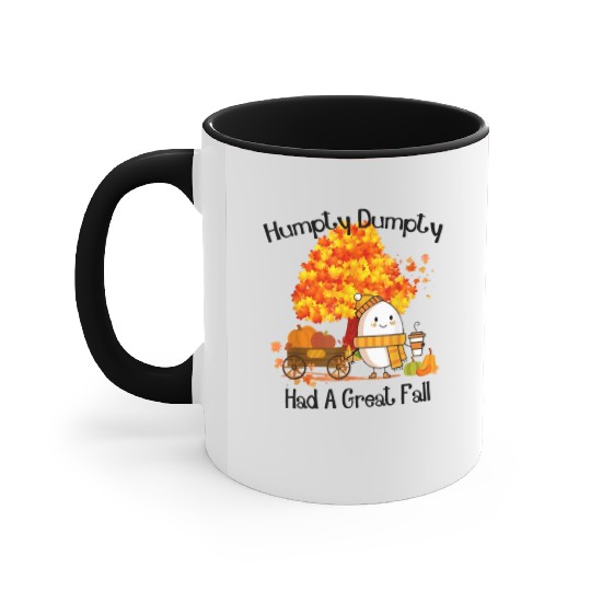 Humpty Dumpty Had A Great Fall Thanksgiving Autumn Accent Mugs