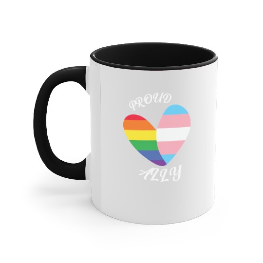 LBGT Flag Gay Pride Human Vintage Rainbow Accent Mugs
