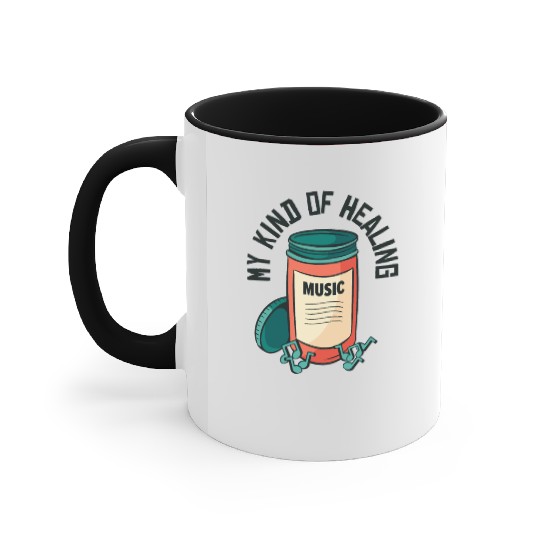 Music Pills Musician Notes Lover Healing Accent Mugs