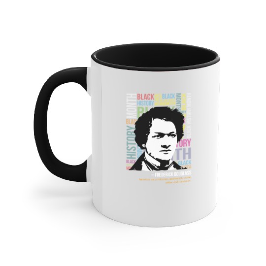 Frederick douglass Accent Mugs