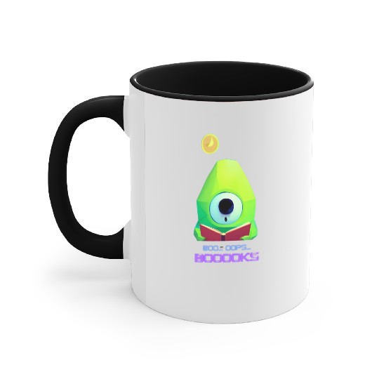 Cute Ghost Book Reading Teacher Funny Halloween Accent Mugs