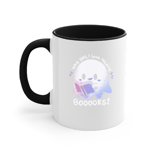 I Love Reading Booooks Accent Mugs