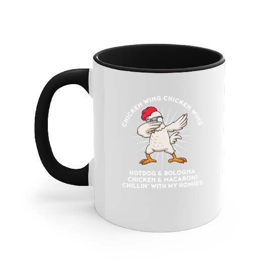 Chicken Wing Chicken Wing Song Lyric Hot Dog Accent Mugs