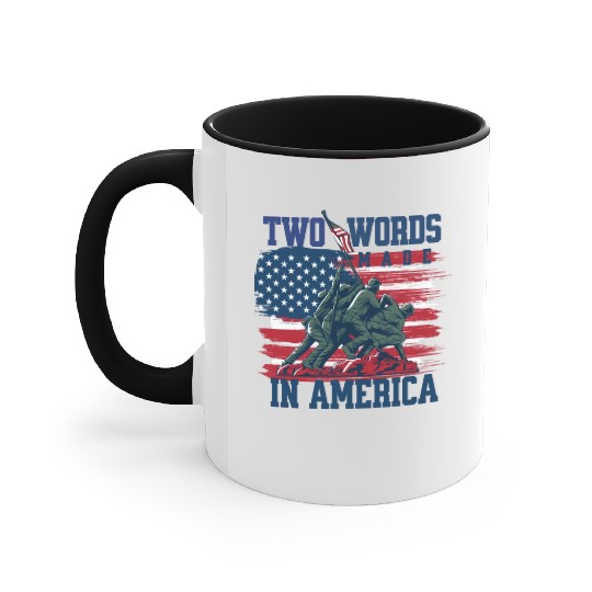 U S Army Veteran Flag 2 Accent Mugs