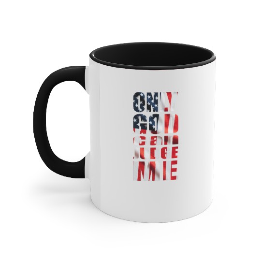 Only God can Judge Me usa Accent Mugs