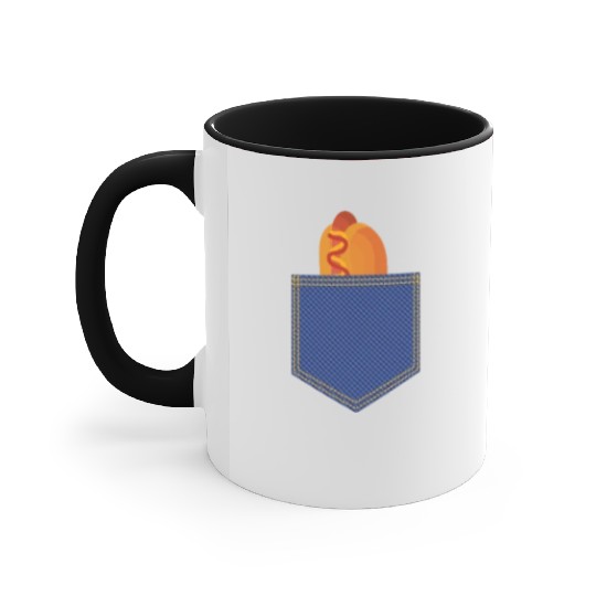 Cute Pocket Hotdog Love Funny Kawaii Meme Sweet Accent Mugs