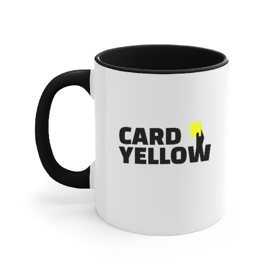 Yellow card Accent Mugs