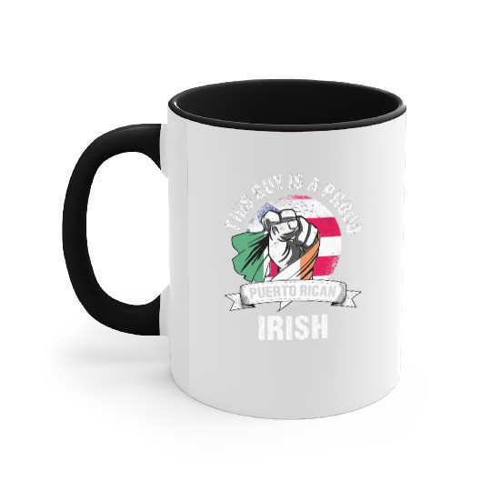 Puerto Rico Flag Ireland Grown Men Boys Guy Accent Mugs