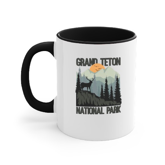 Grand Teton National Park Mountains Wilderness Accent Mugs
