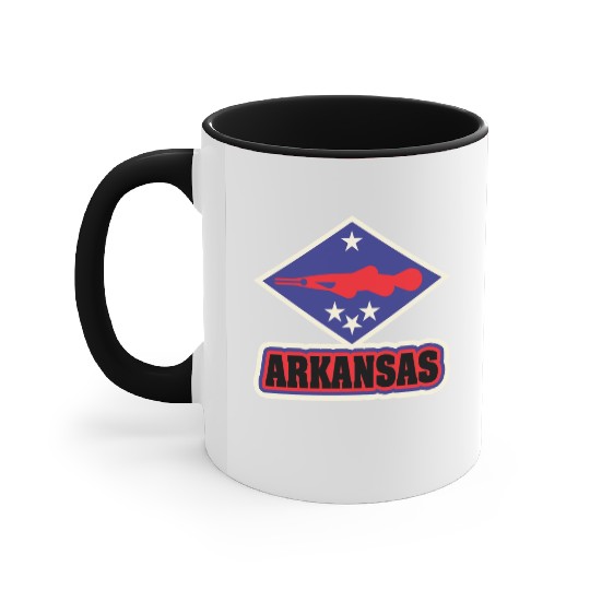 US States ARKANSAS Accent Mugs