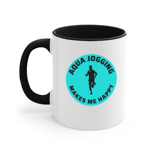 Deep Water Aqua jogging Pool Running Fitness Accent Mugs