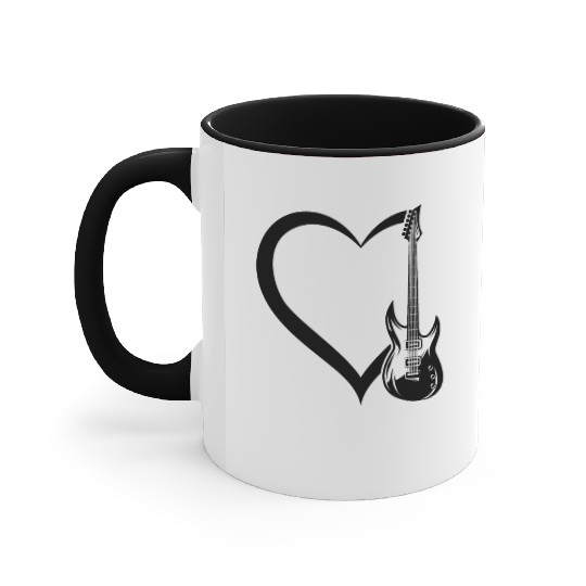 Bass Guitar Player Guitar Heart Guitar Player Bass Accent Mugs