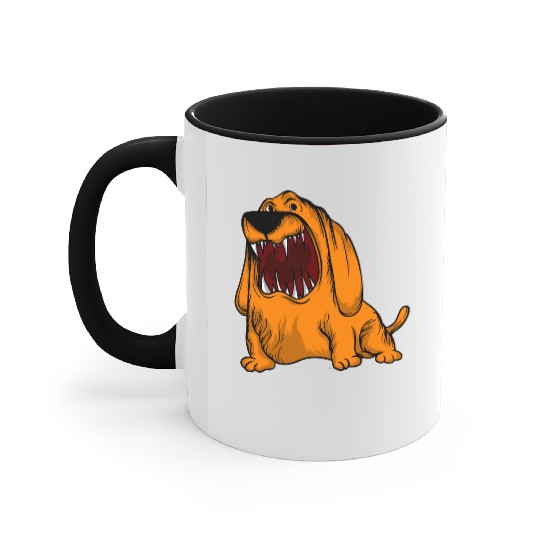 Scary Big Mouth Dog Owners Pet Lover Gift Ideas Accent Mugs
