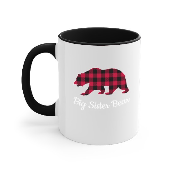 Big Sister Bear Accent Mugs