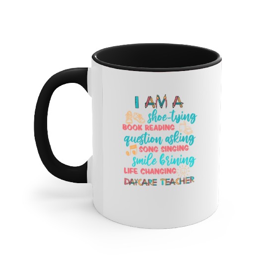 Childcare Kindergarten Preschool Daycare Teacher Accent Mugs