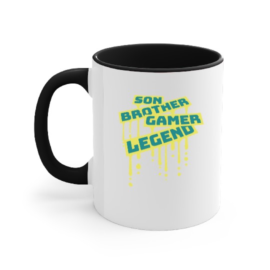 son brother gamer legend Accent Mugs