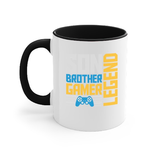 son brother gamer legend Accent Mugs