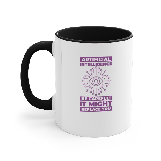 AI Machine Learning Computer Geek Technology Robot Accent Mugs
