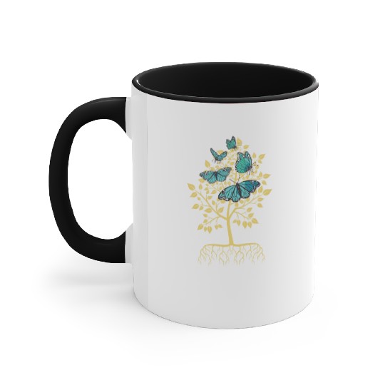 Butterfly Tree Beautiful Animal Butterflies Tree Accent Mugs