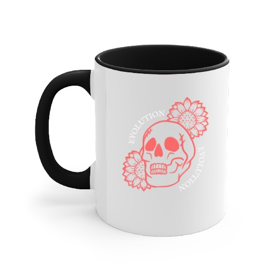 Skull Evolution Accent Mugs