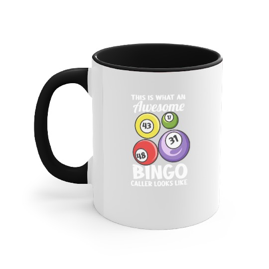 This Is What An Awesome Bingo Caller Looks Like Accent Mugs