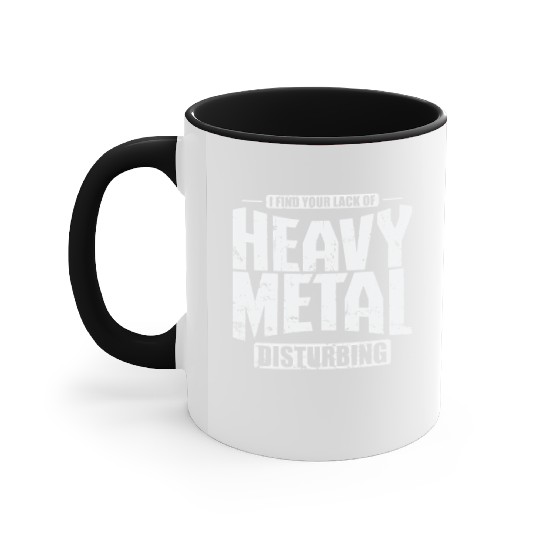 Heavy Metal Disburbing Music Band Genre Accent Mugs