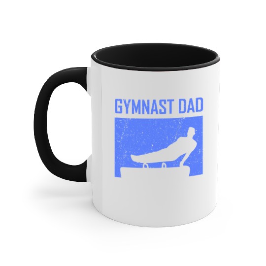 Gymnast Dad Sports Gymnasts Lover Gymnastics Accent Mugs