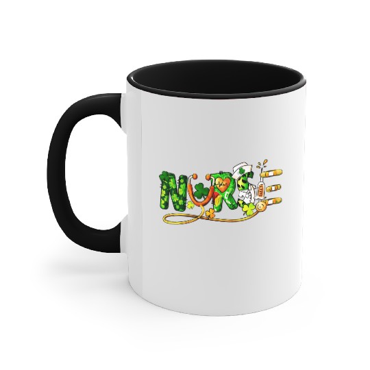St Patricks Day, Nurse Accent Mugs