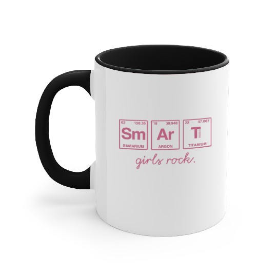 SMART GIRLS ROCK - Elements Periodic Table Accent Mugs