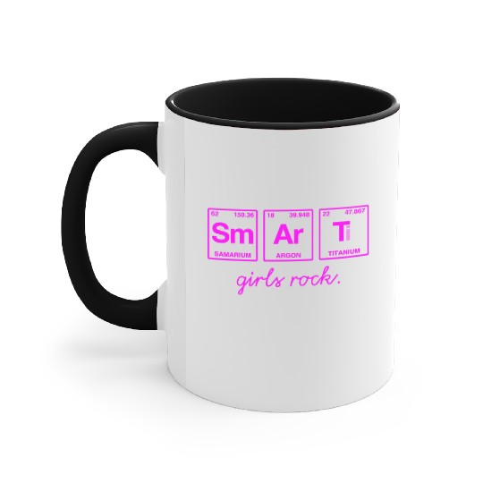 SMART GIRLS ROCK - Elements Periodic Table Accent Mugs