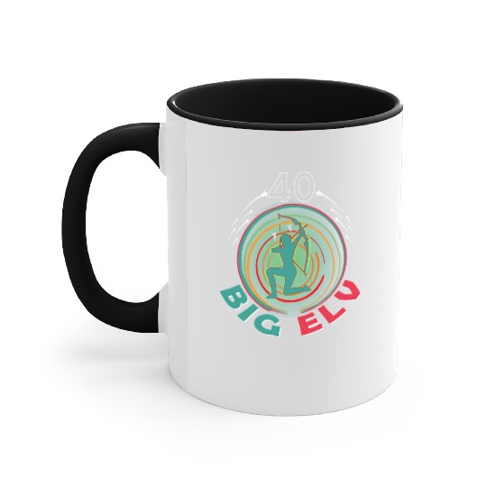 40 years elves birthday fantasy Accent Mugs