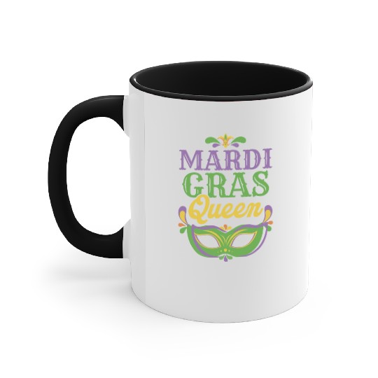 Mardi Gras - Queen Accent Mugs