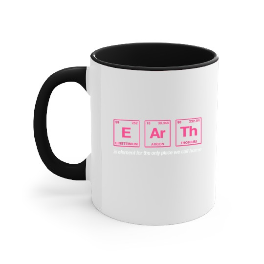 EARTH - written in elements of the periodic table Accent Mugs