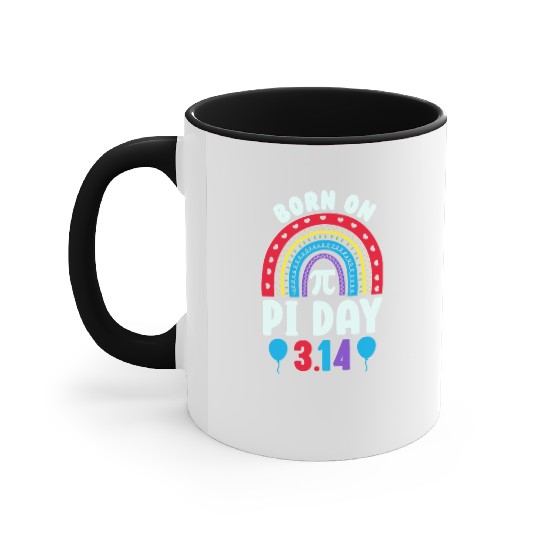 Birthday Funny Pi Day Accent Mugs Math for Pi Day 3 14