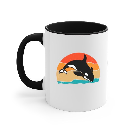 King Orca, Ruler of the Seas Accent Mugs