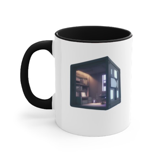 Small 3D Room Print - Cozy and Unique Home Accent Mugs
