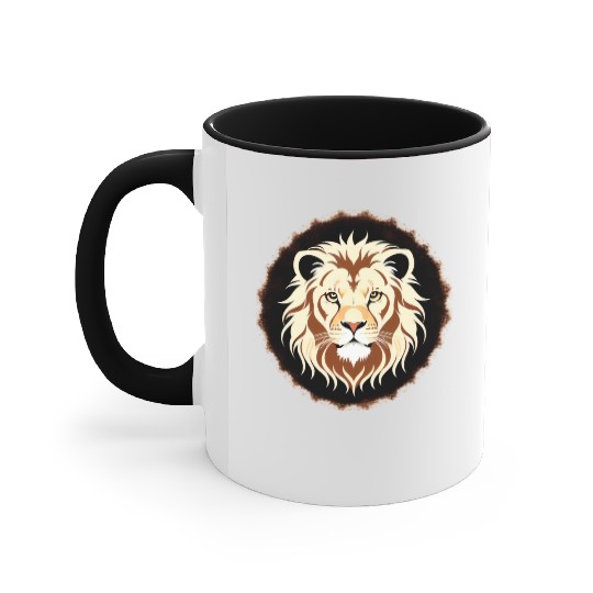 Royal Cartoon Lion - King of the Jungle 20 Accent Mugs