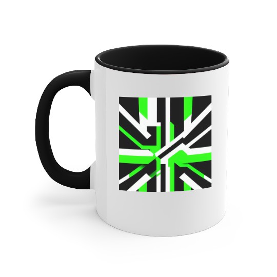 Cyberpunk Inspired Green Theme - Highway Accent Mugs