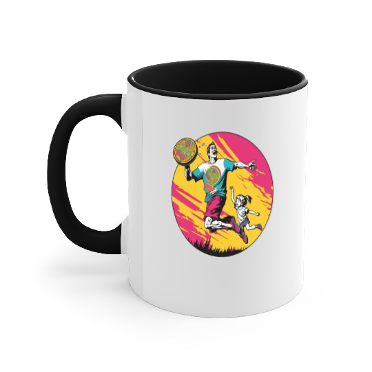 Ultimate Frisbee Retirement Appreciation Pop Art Accent Mugs